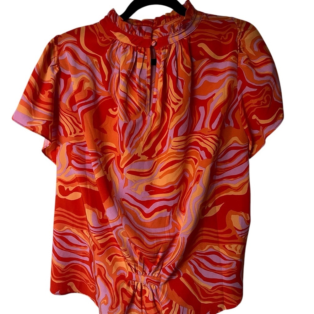 THML Lesley Flutter Sleeve Top Size S - Picture 2 of 6